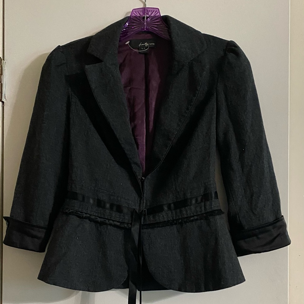 Forever 21  dark, gray Purple Satin Fabric on the inside size S/P
